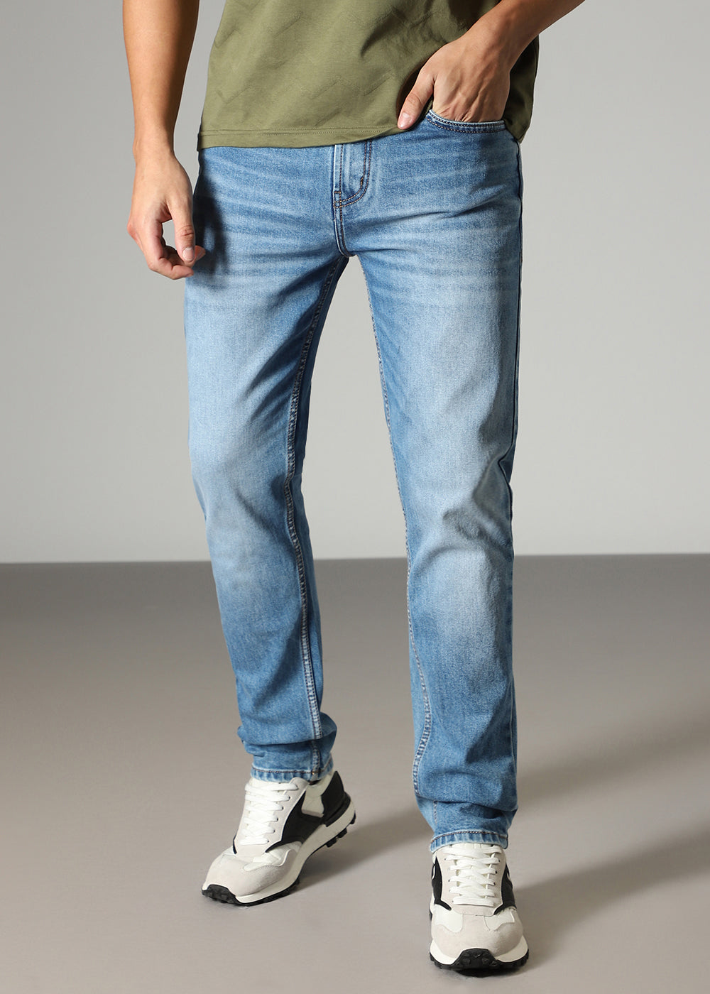 Blue Cobalt Slim Fit Jeans