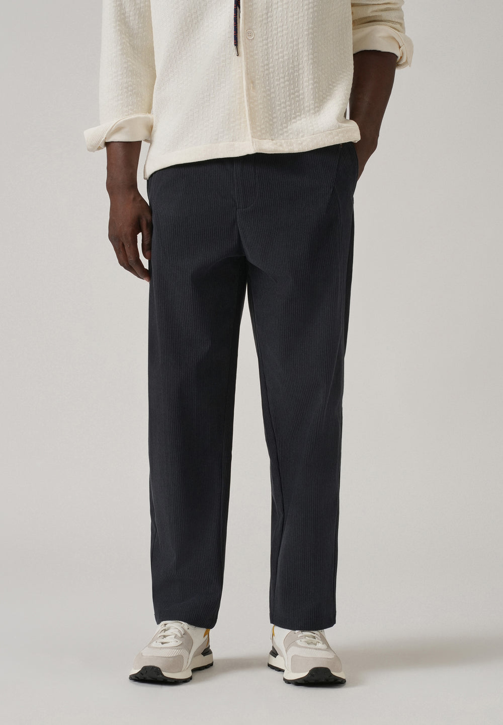 Blue Corduroy Drawstring Pant