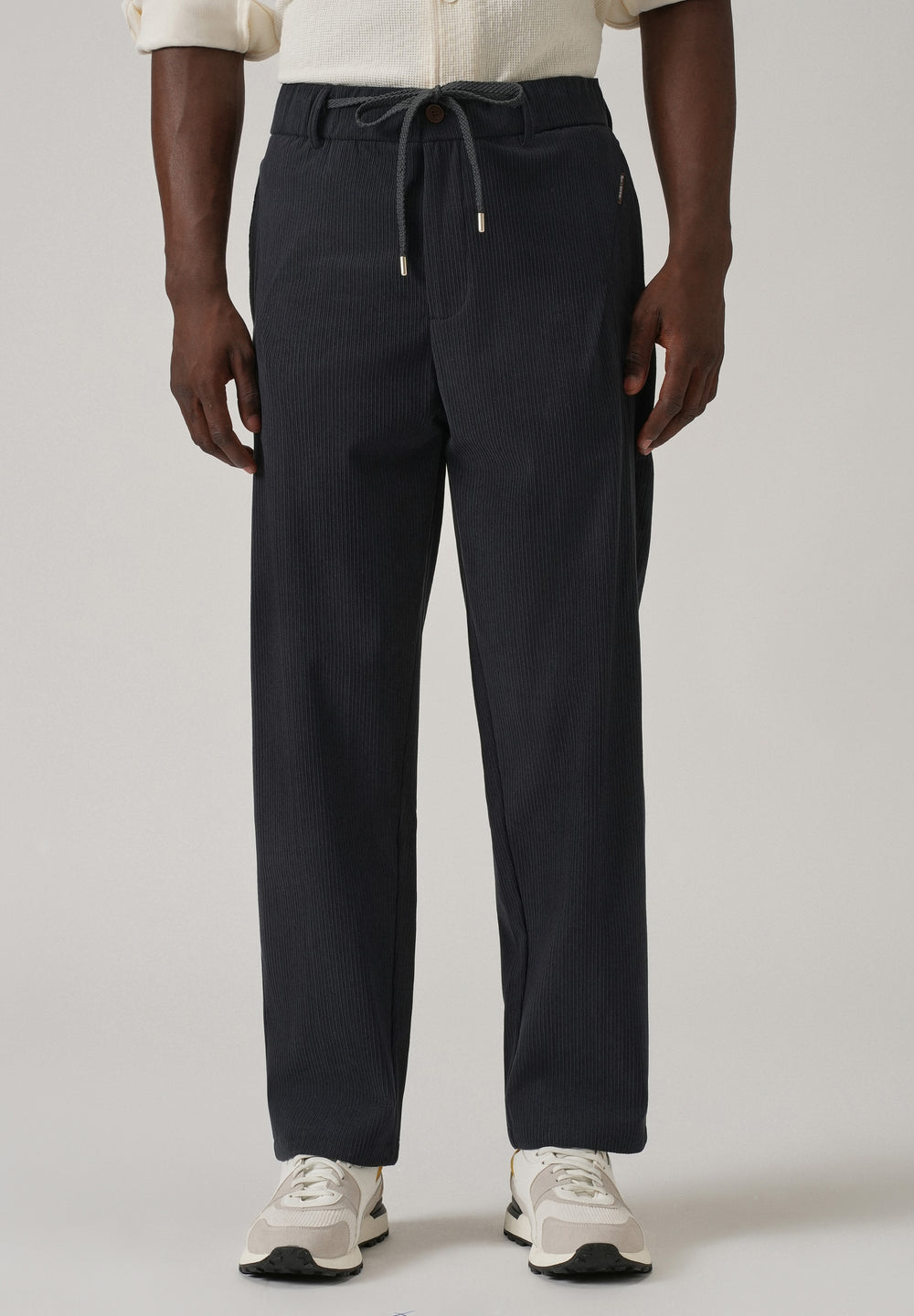 Blue Corduroy Drawstring Pant