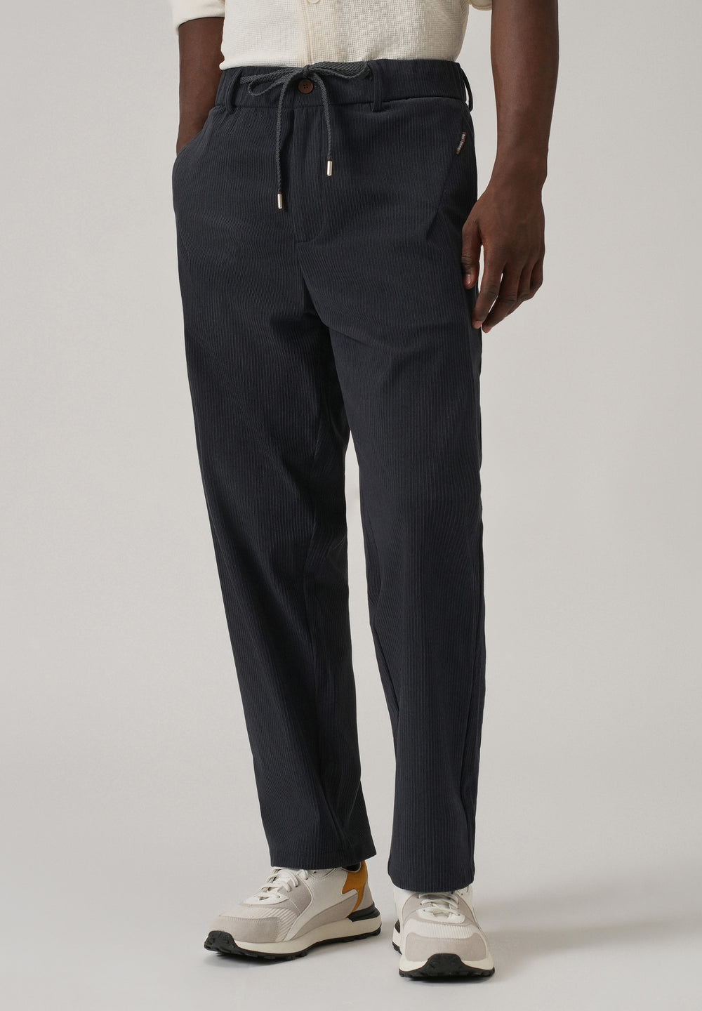 Blue Corduroy Drawstring Pant
