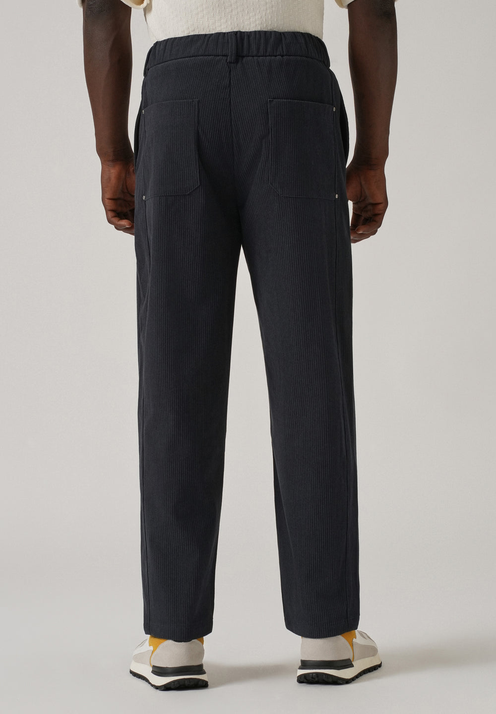 Blue Corduroy Drawstring Pant