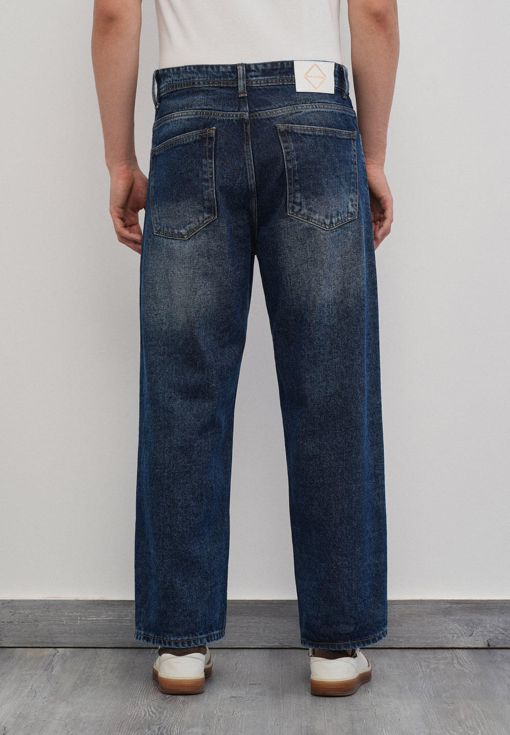 Blue Drift Wash Baggy Fit Jeans