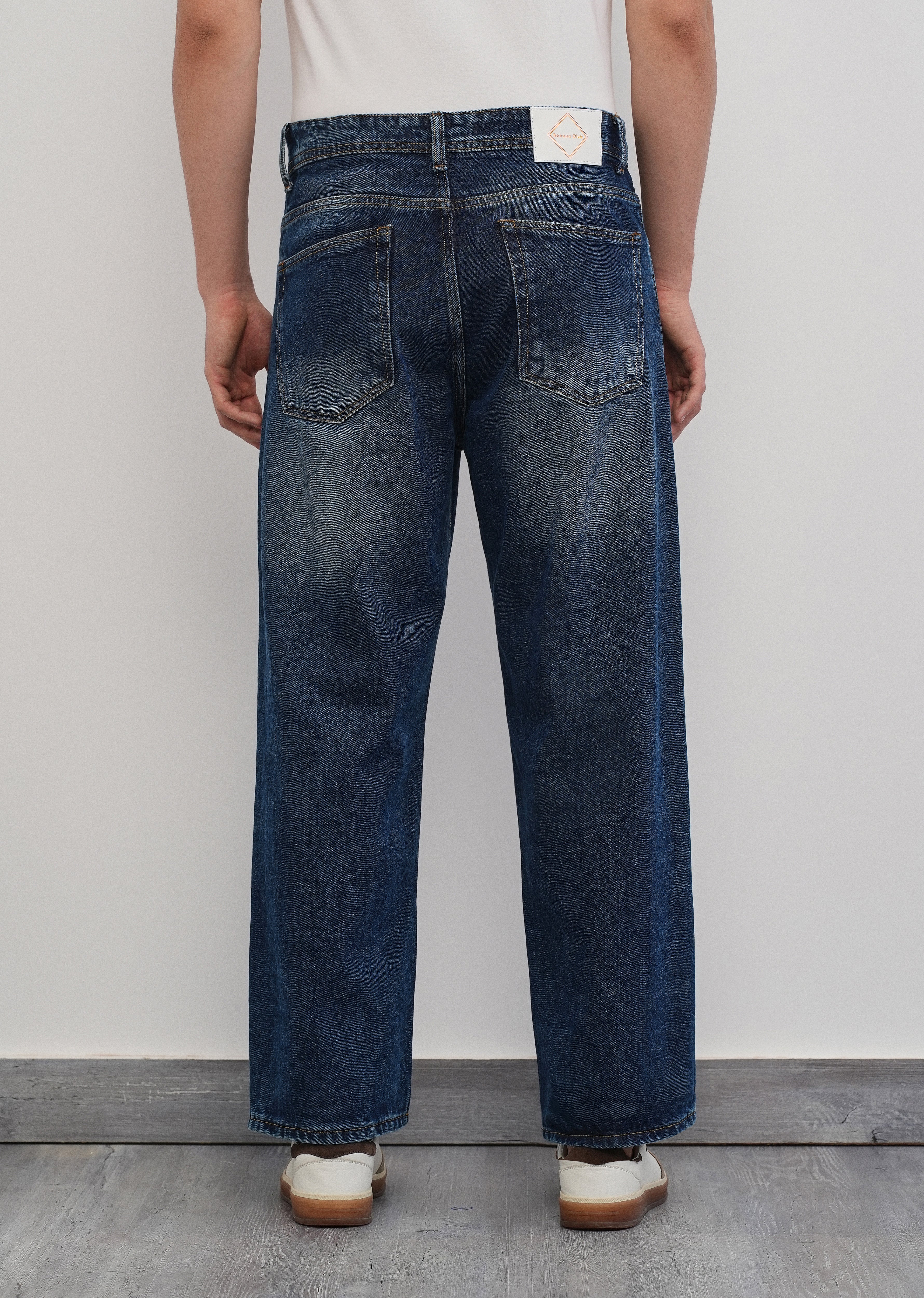 Blue Drift Wash Baggy Fit Jeans