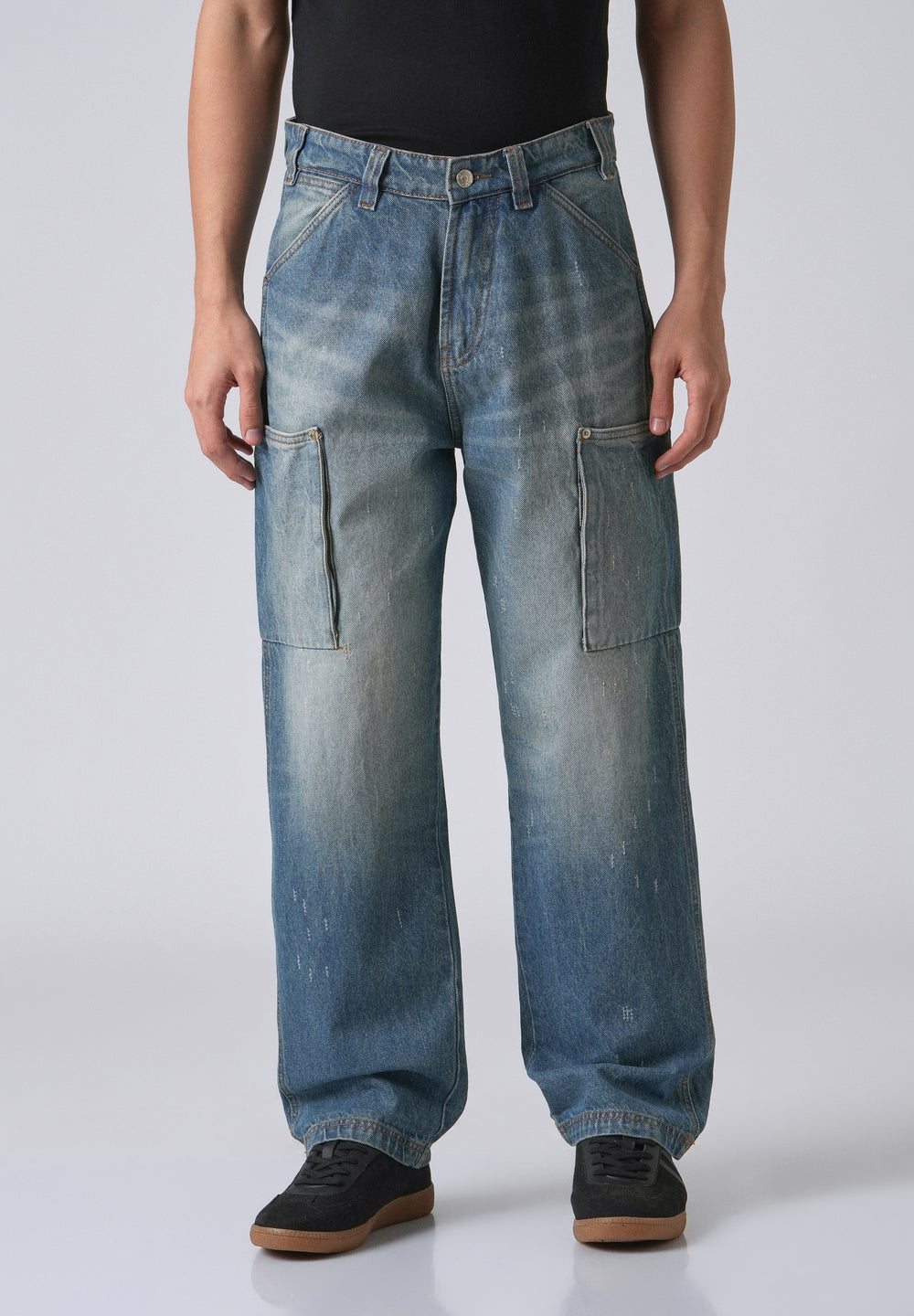 Blue Fade Baggy Fit Denim