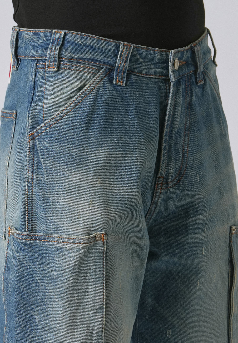 Blue Fade Baggy Fit Denim