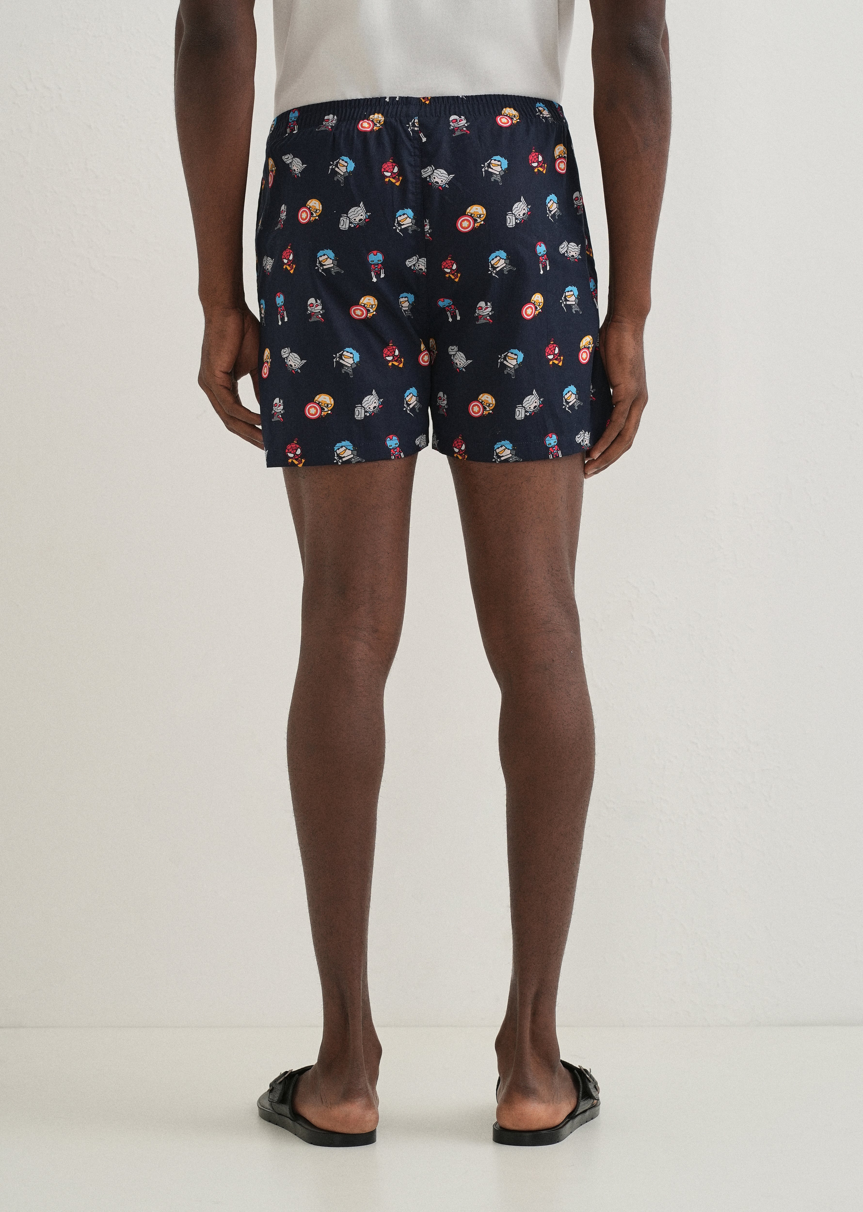 Blue Marvel Printed Boxer