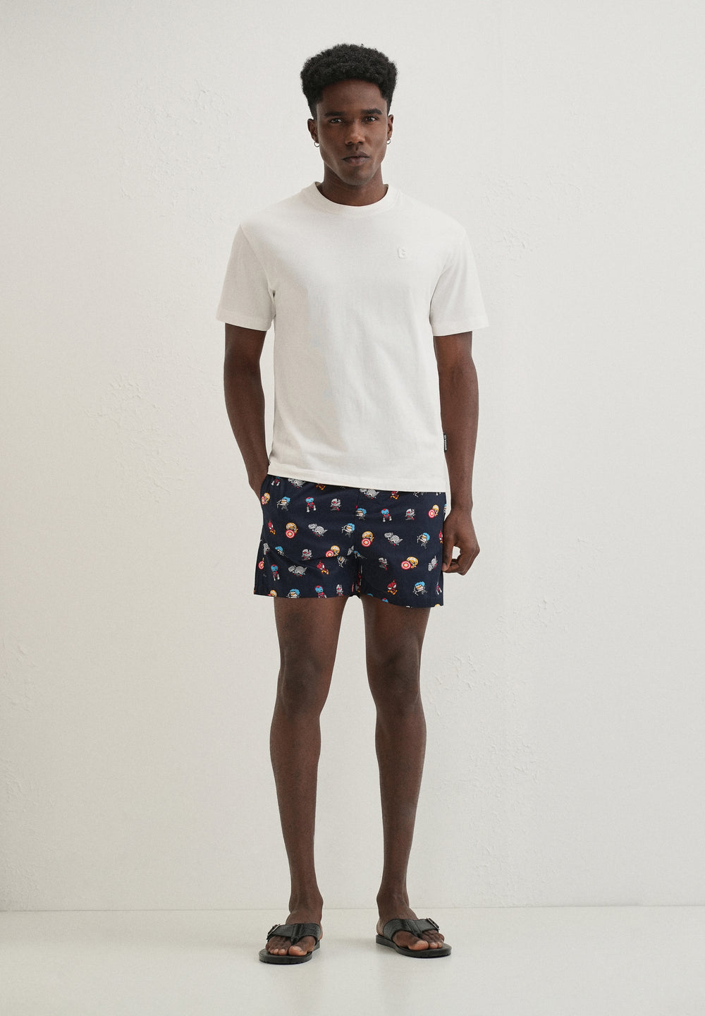 Blue Marvel Printed Boxer