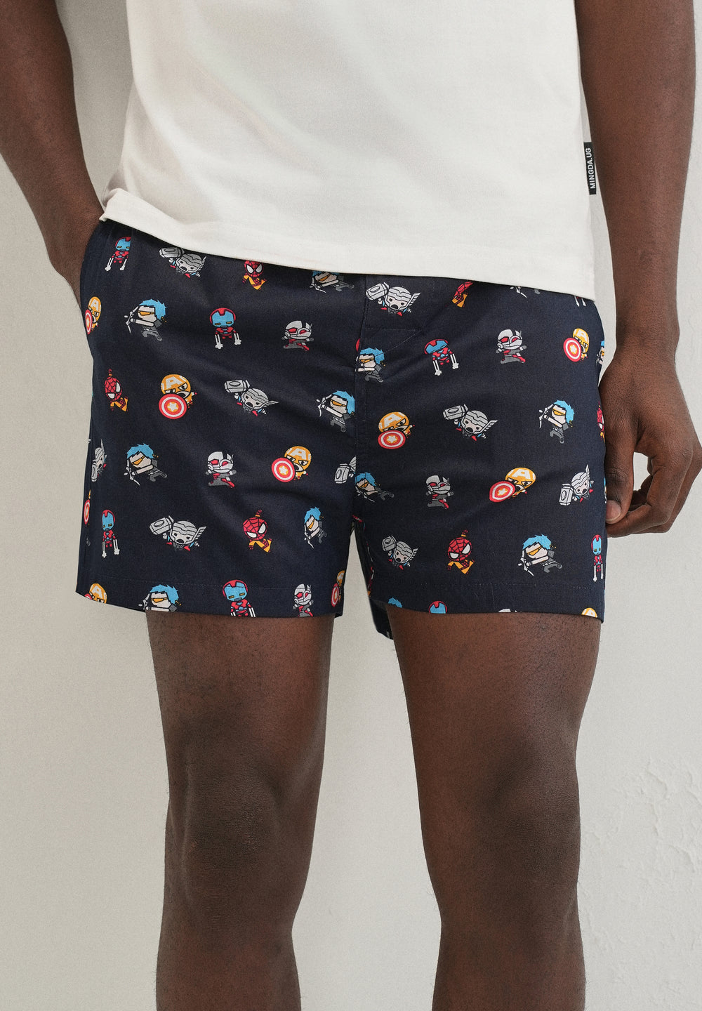 Blue Marvel Printed Boxer