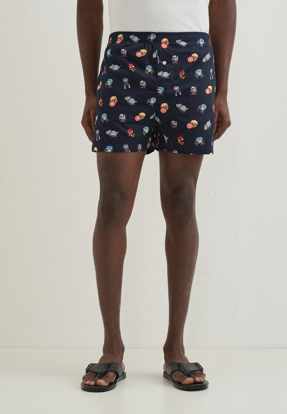 Blue Marvel Printed Boxer