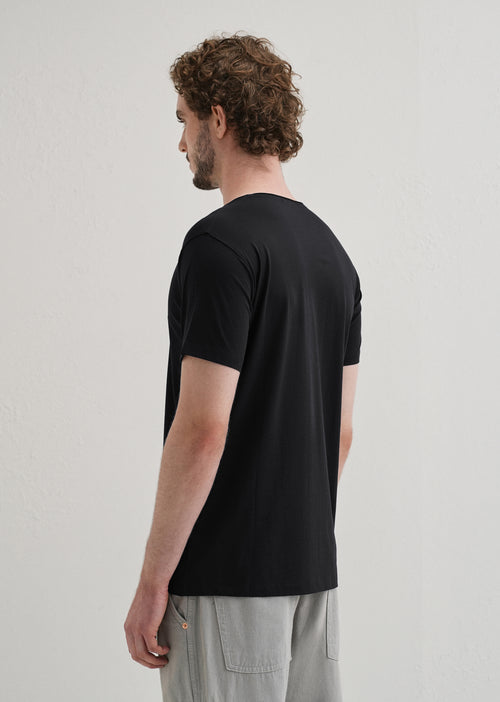 Blue Plain Crew neck T-shirt