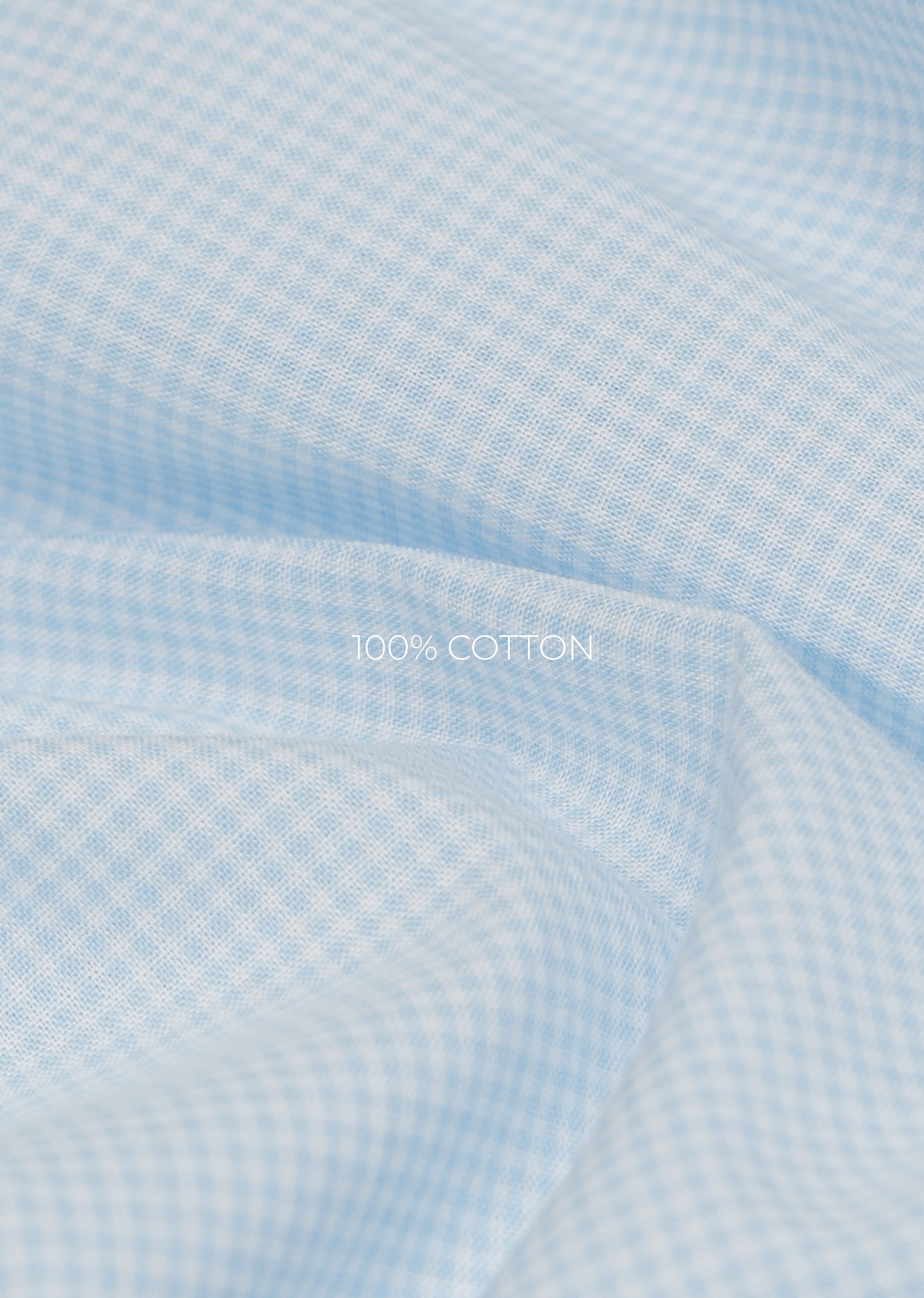 Blue Printed Cotton Shirt