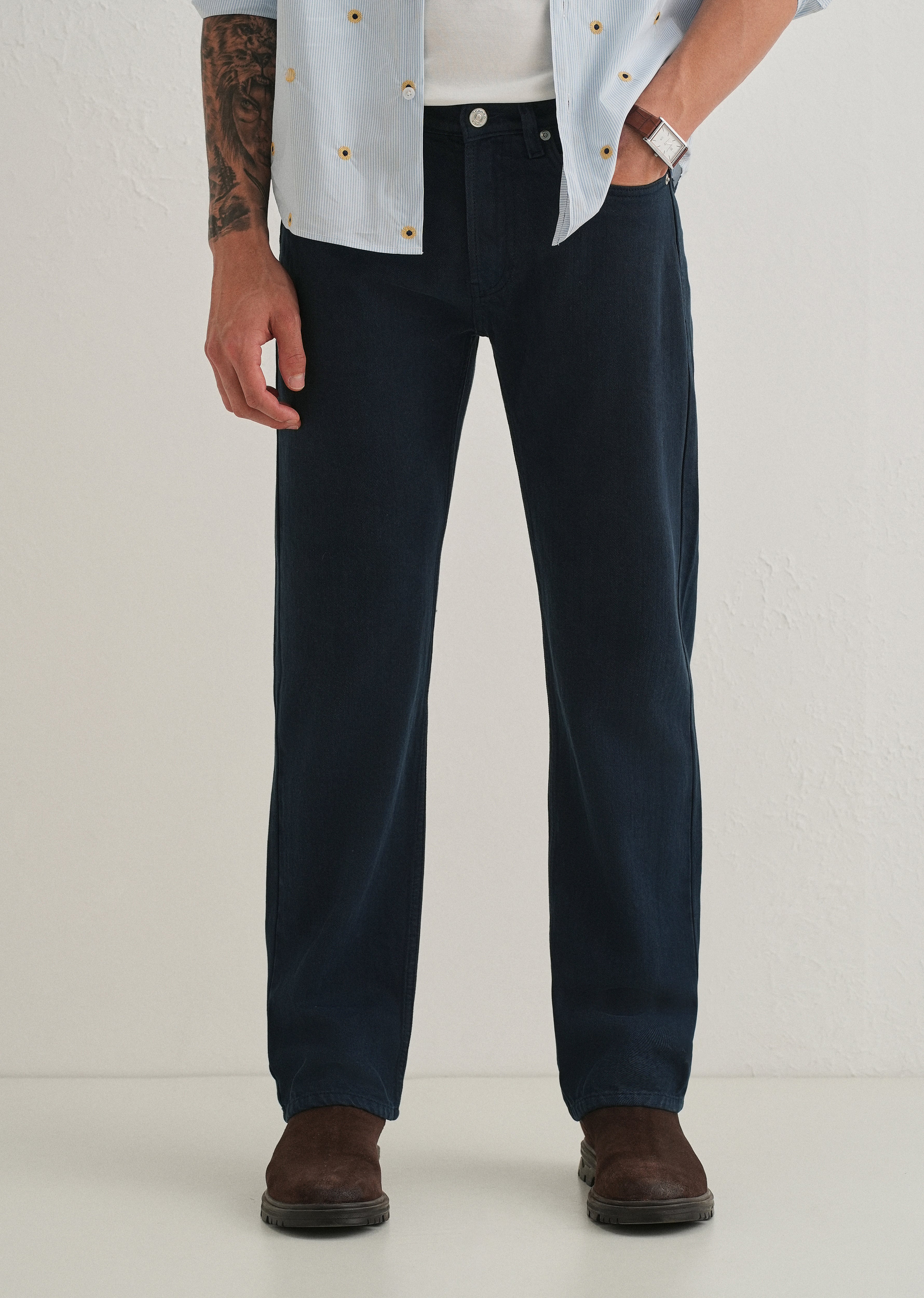 Blue Regular Fit Denim