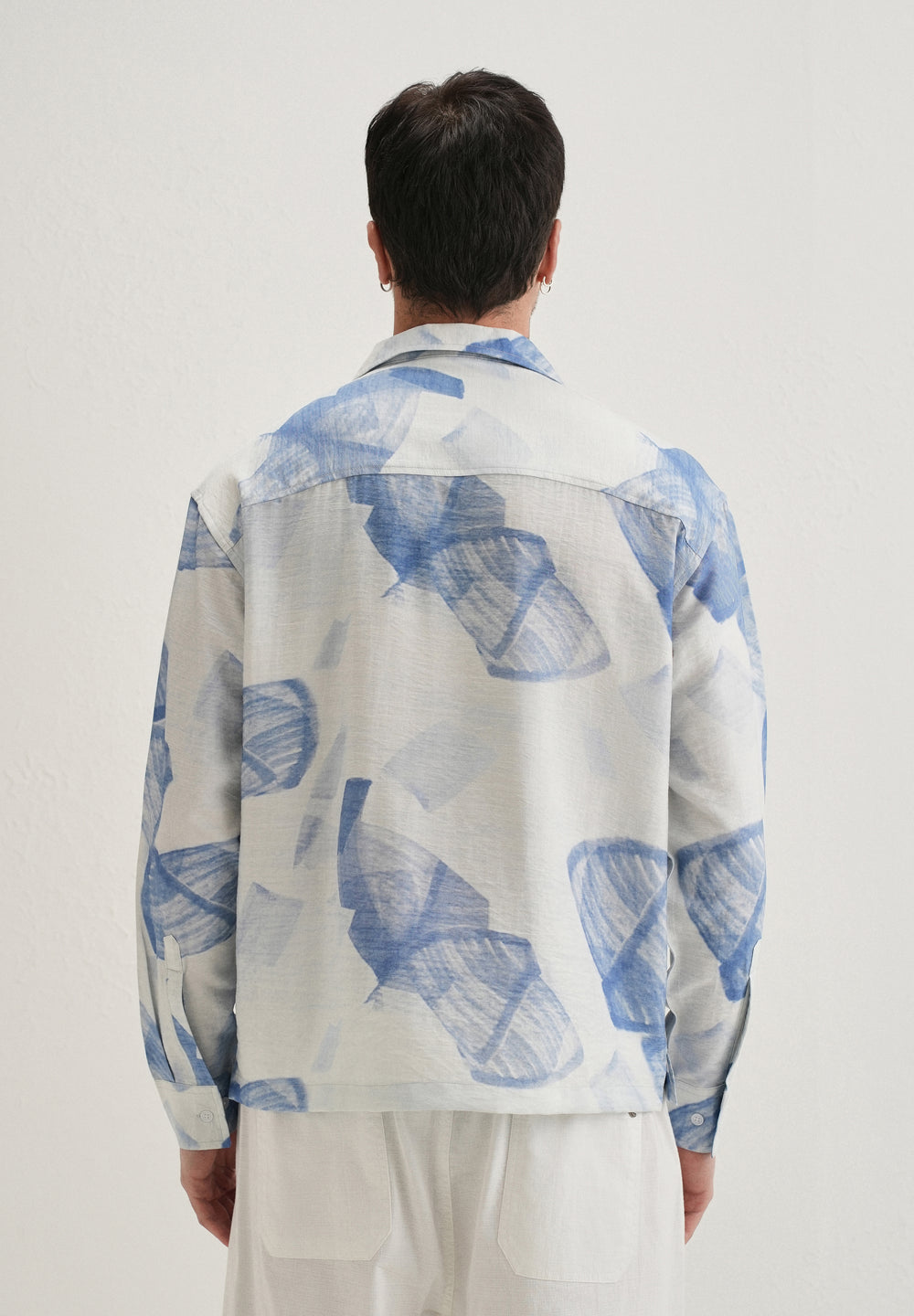 Blue Riviera Wash Printed Shirt