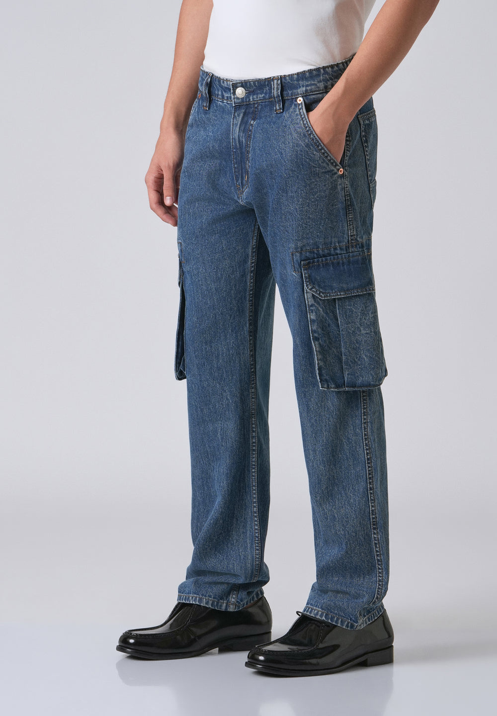 Blue Sapphire Baggy Denim