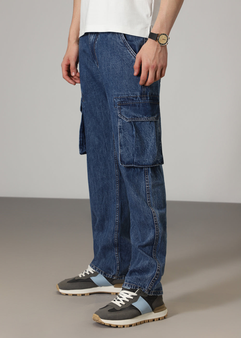 Blue Sapphire Baggy Denim