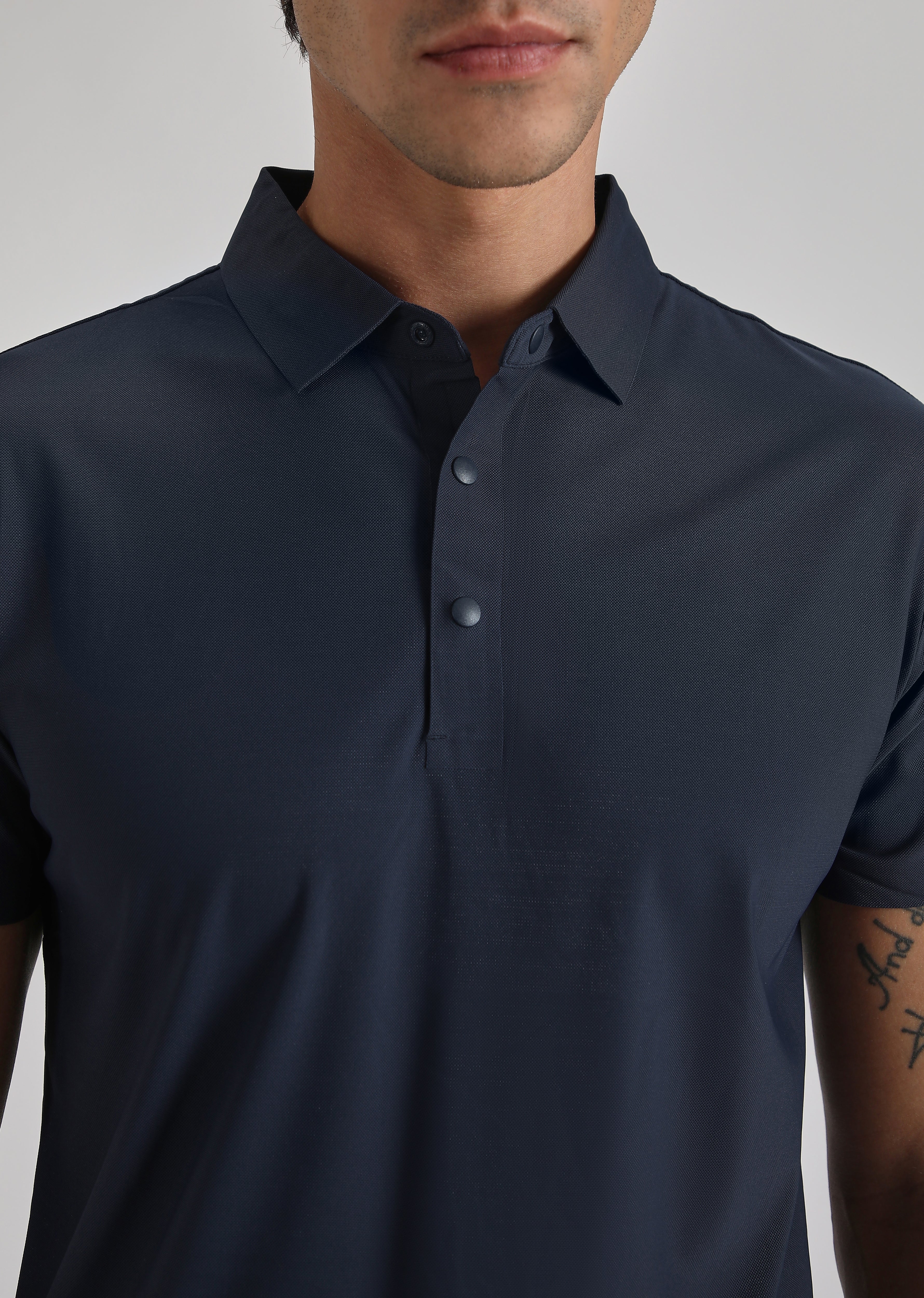 Blue Stitchless Polo T-shirt