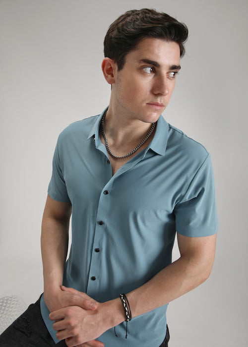 Blue Stitchless Shirt