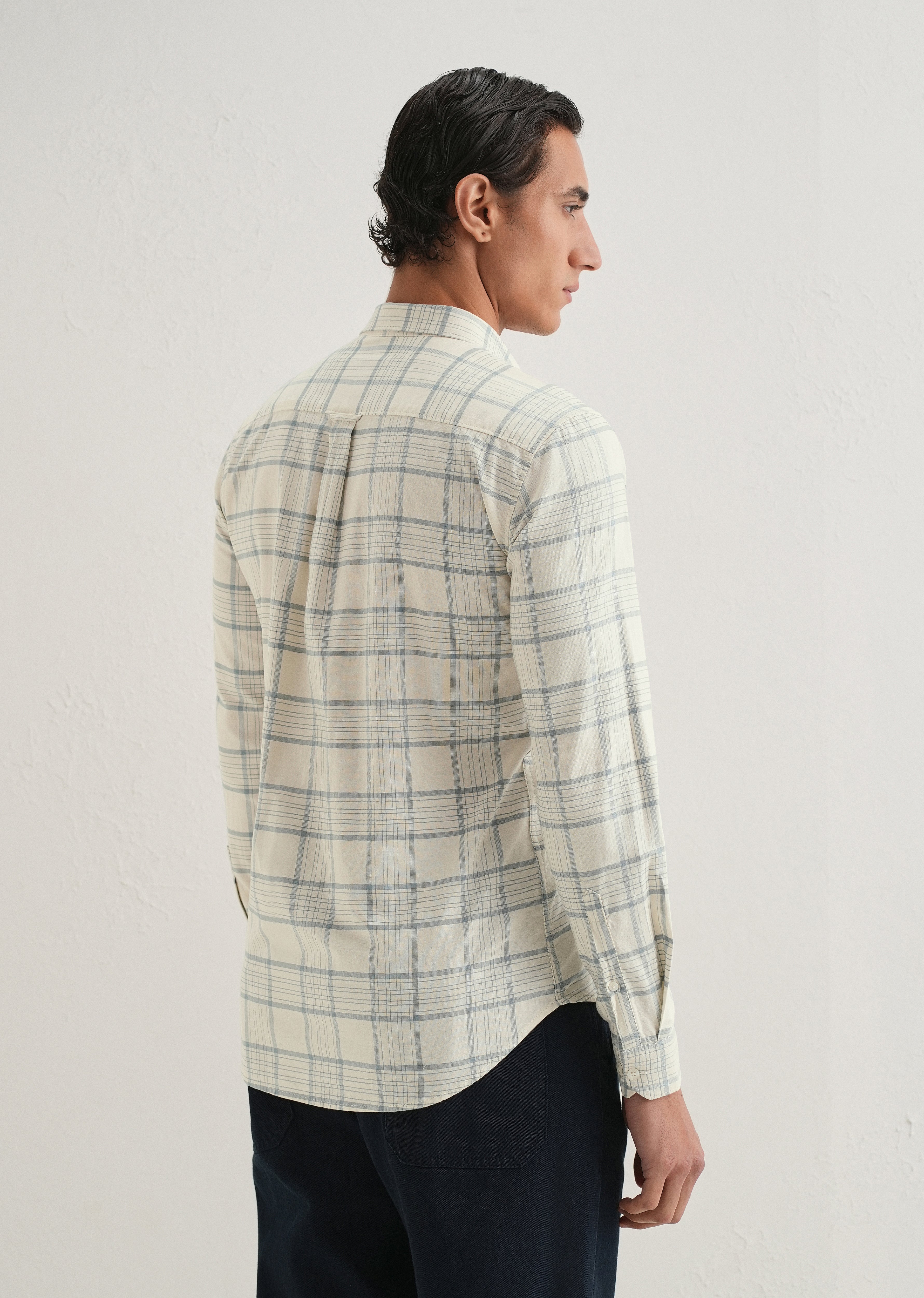 Blue Tattersall Check Shirt