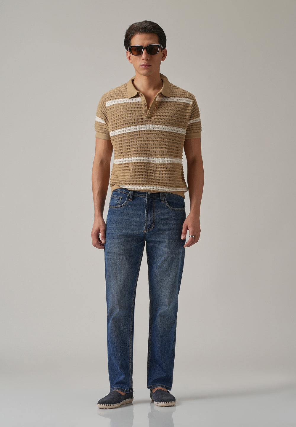 Blue Wash Relaxed Fit Jeans