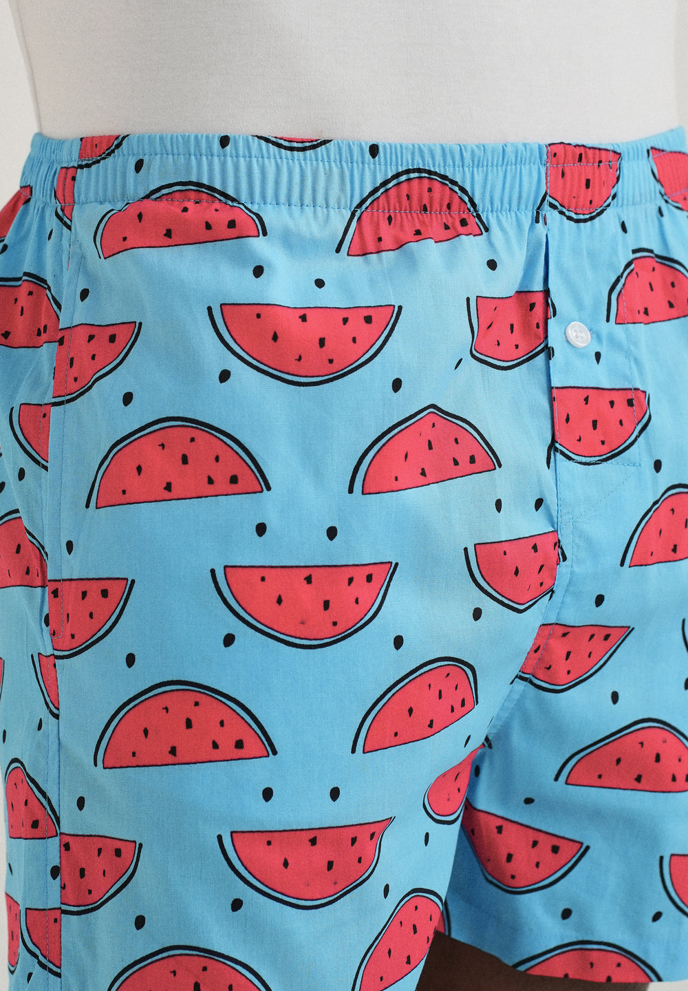 Blue Watermelon Printed Boxer