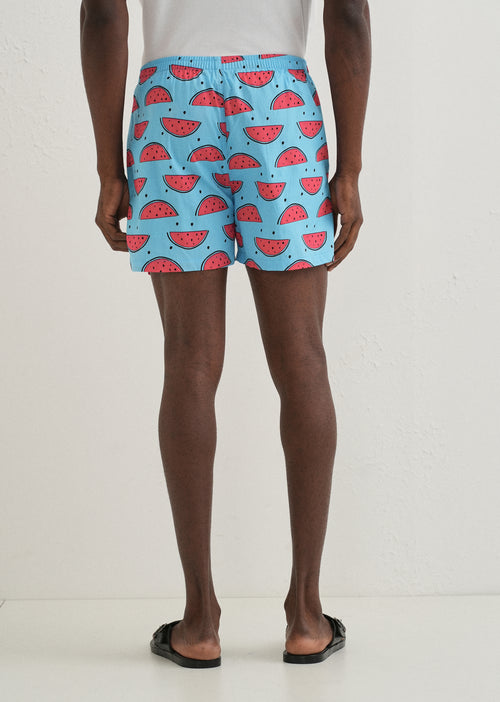 Blue Watermelon Printed Boxer