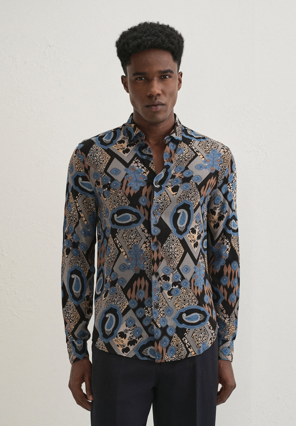 Blue Feather Shirt