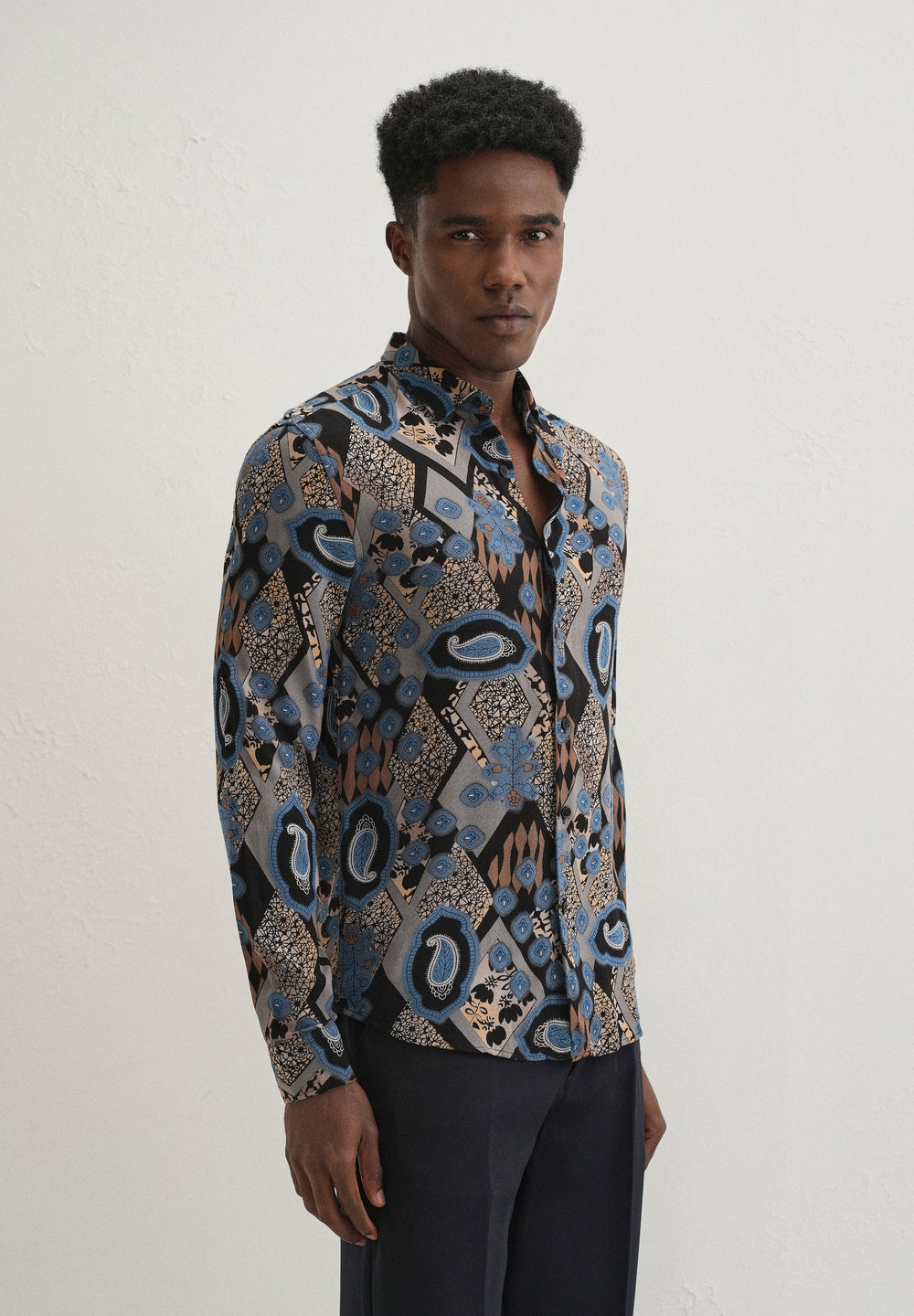 Blue Feather Shirt
