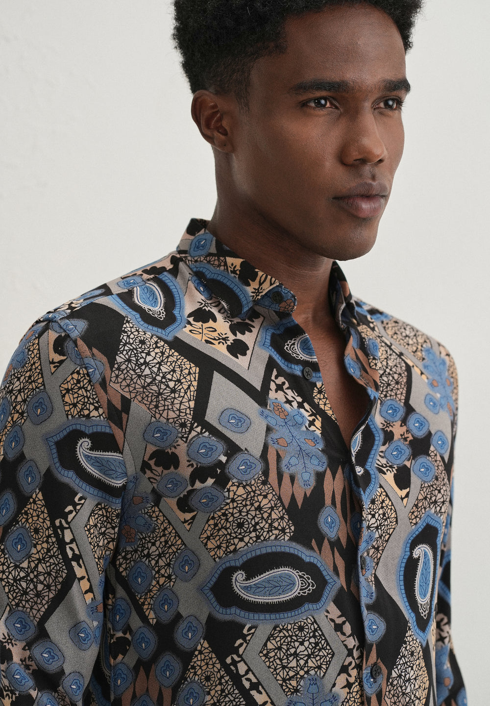Blue Feather Shirt