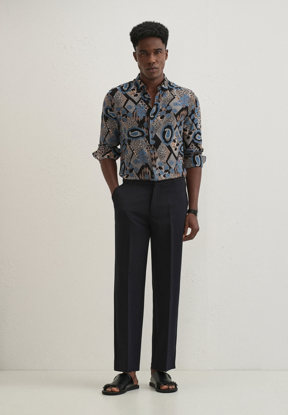 Blue Feather Shirt