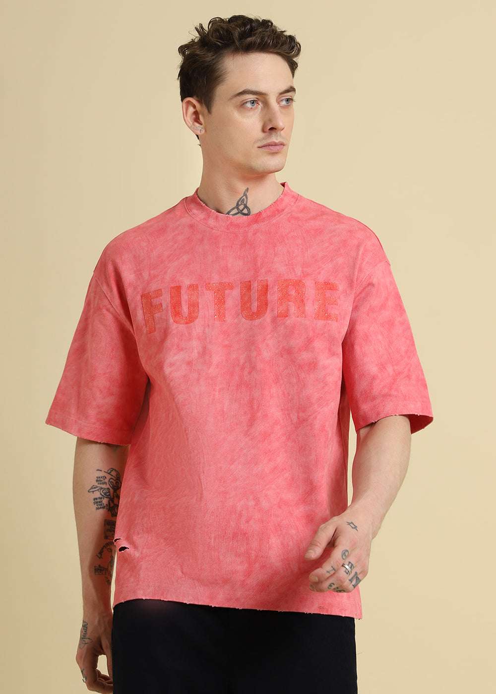 Blush Wash Oversized T-shirt