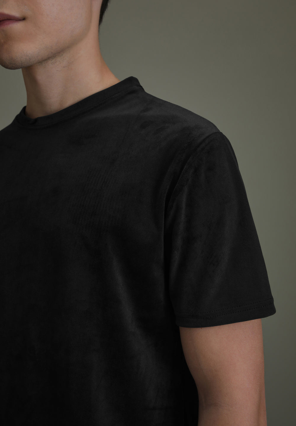 Bold Black Suede T-shirt