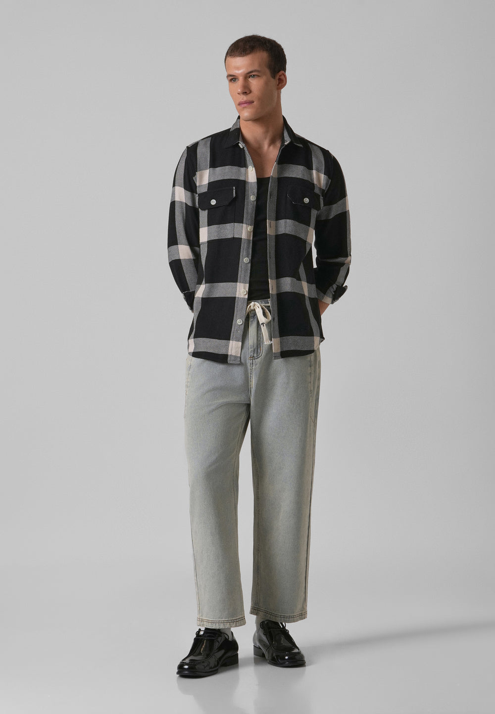 Bold Classic Brushed Cotton Check Shirt