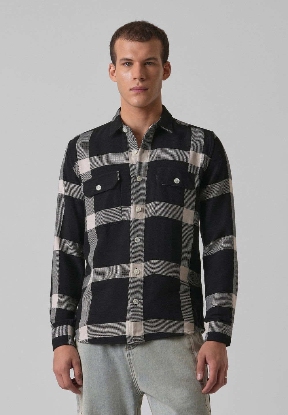Bold Classic Brushed Cotton Check Shirt
