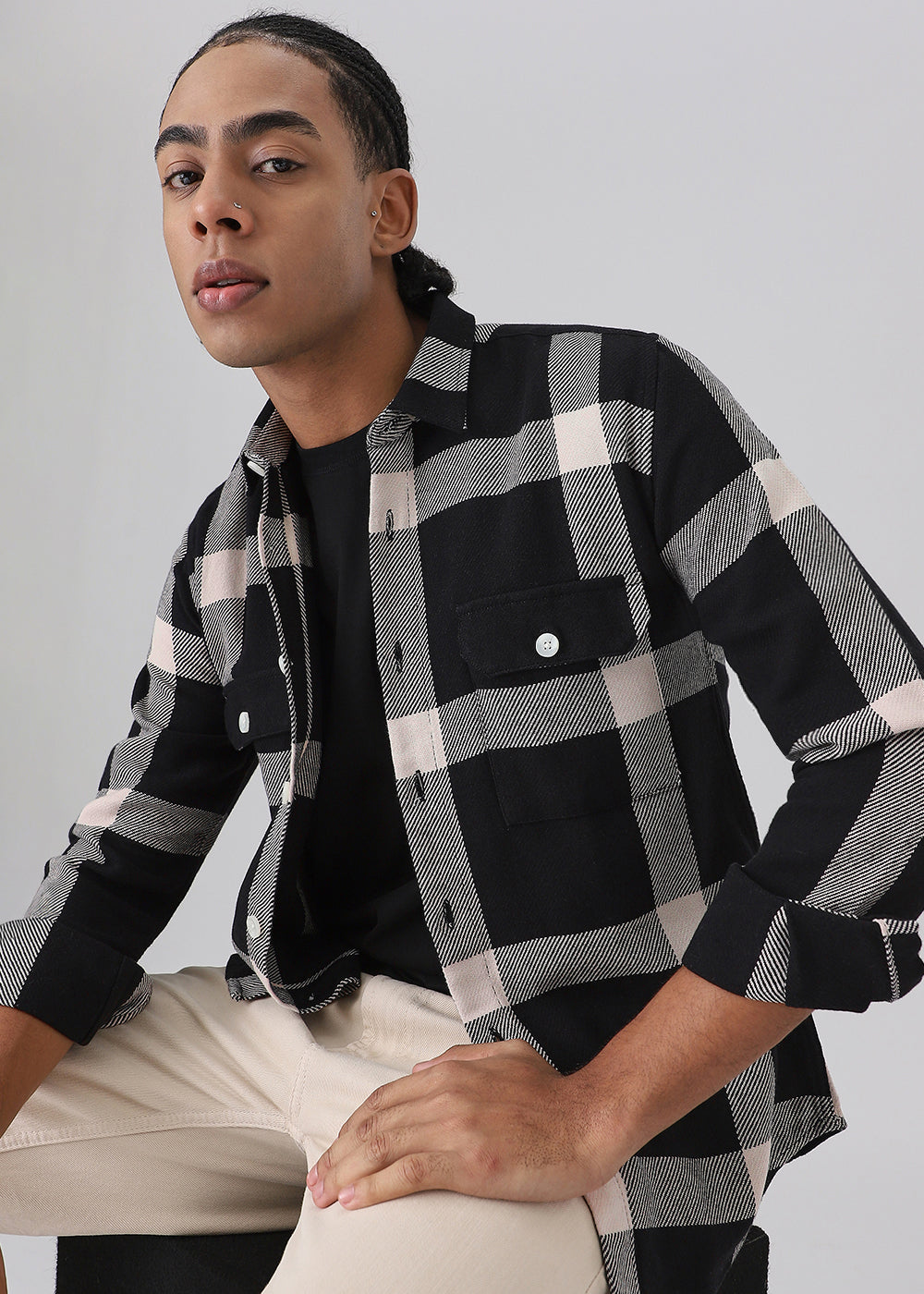 Bold Classic Brushed Cotton Check Shirt