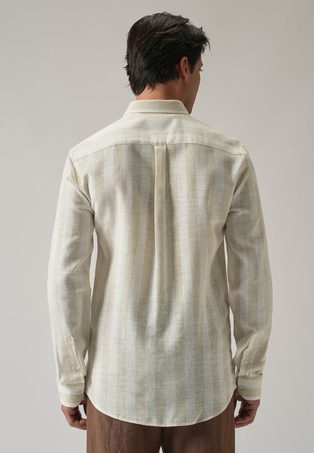 Boulder Beige Cosmos Blended Linen Shirt