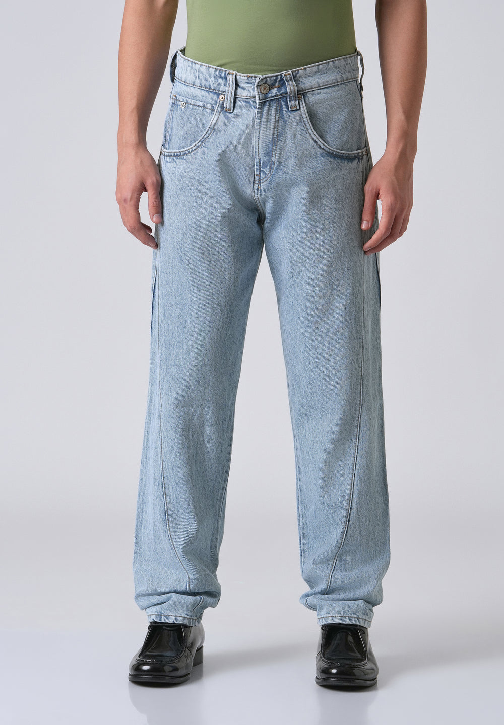 Breeze Blue Straight Fit Denim