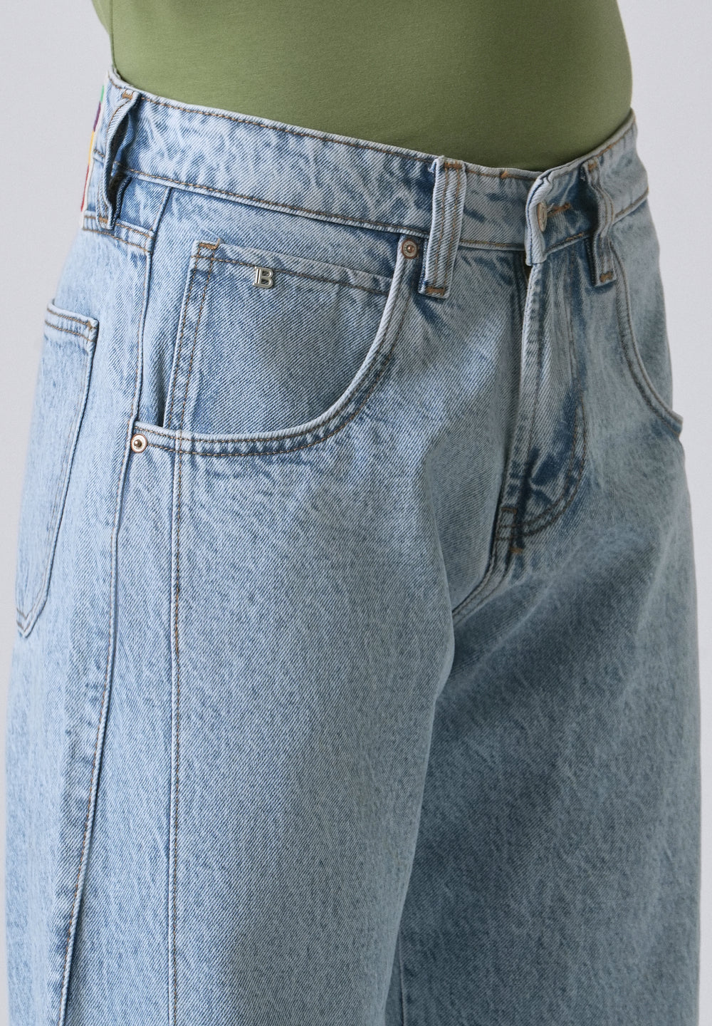 Breeze Blue Straight Fit Denim