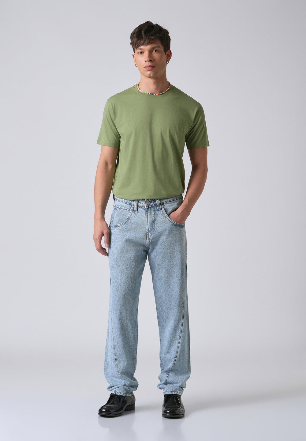 Breeze Blue Straight Fit Denim