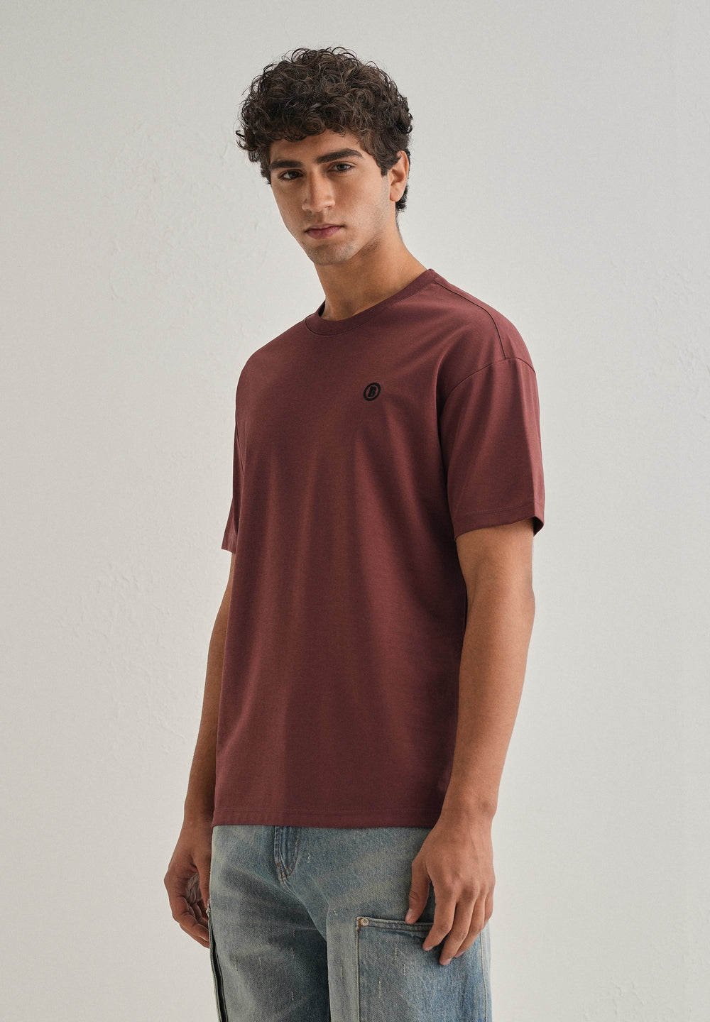 Brick Red Crew Neck T-shirt