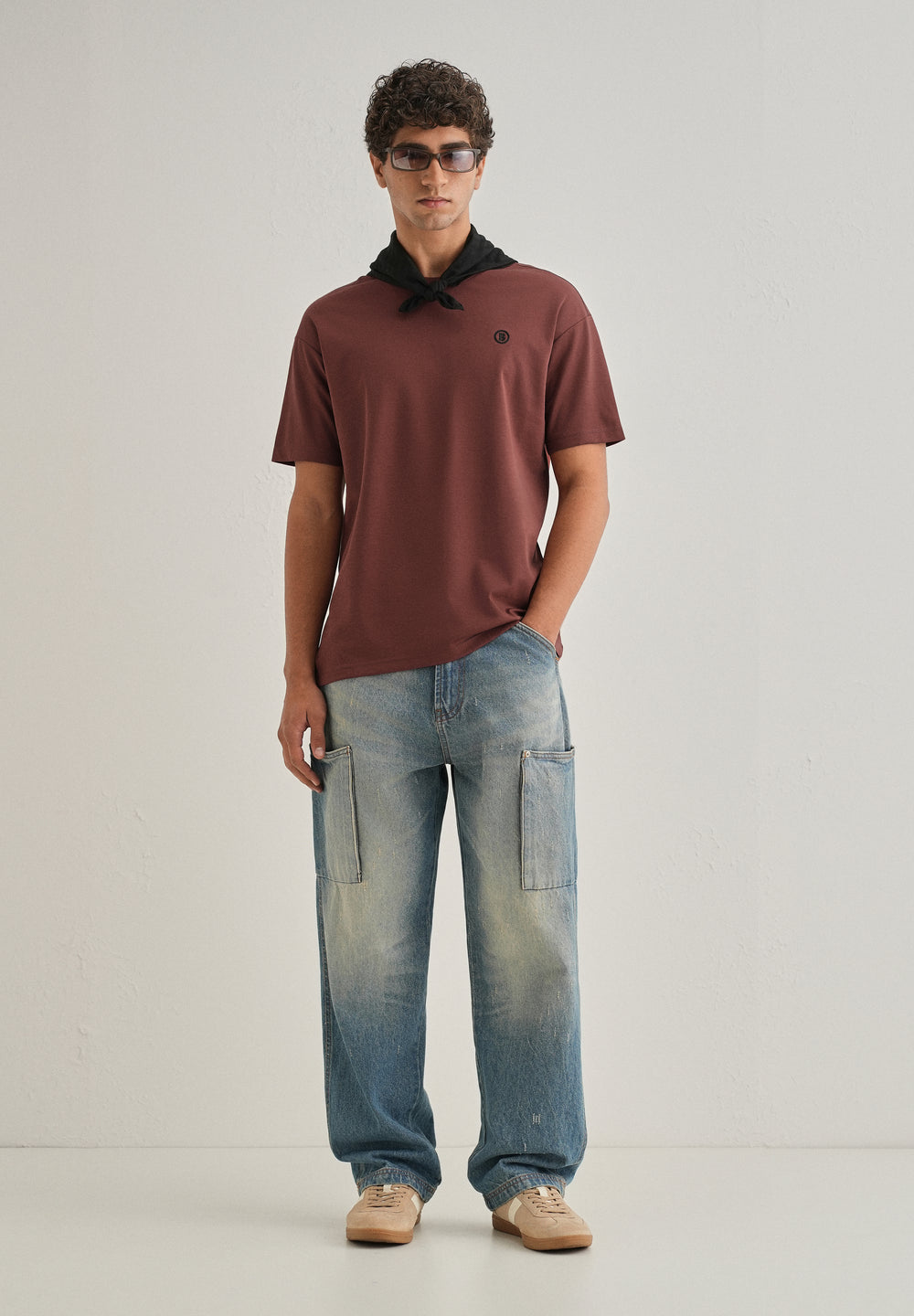 Brick Red Crew Neck T-shirt