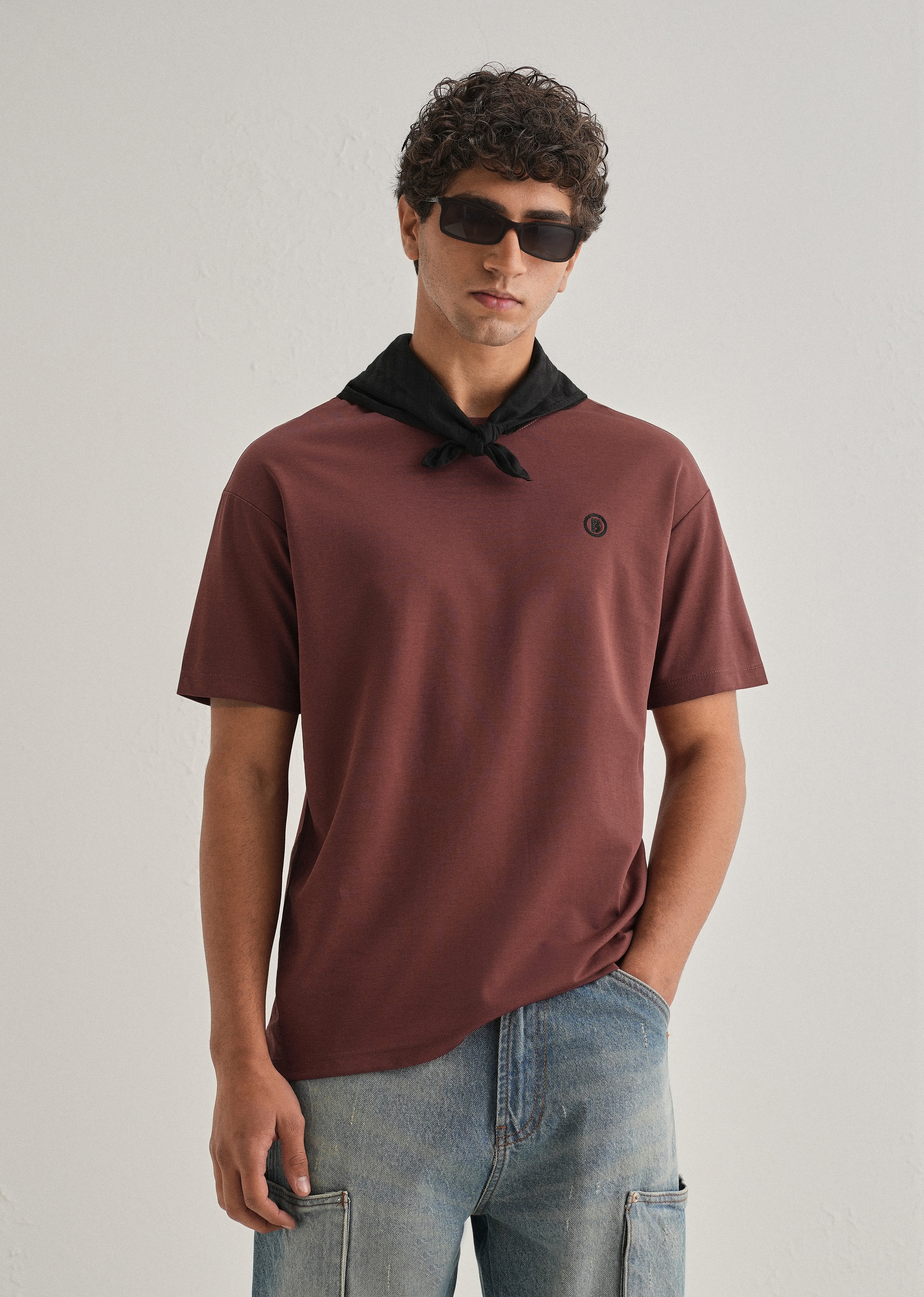 Brick Red Crew Neck T-shirt