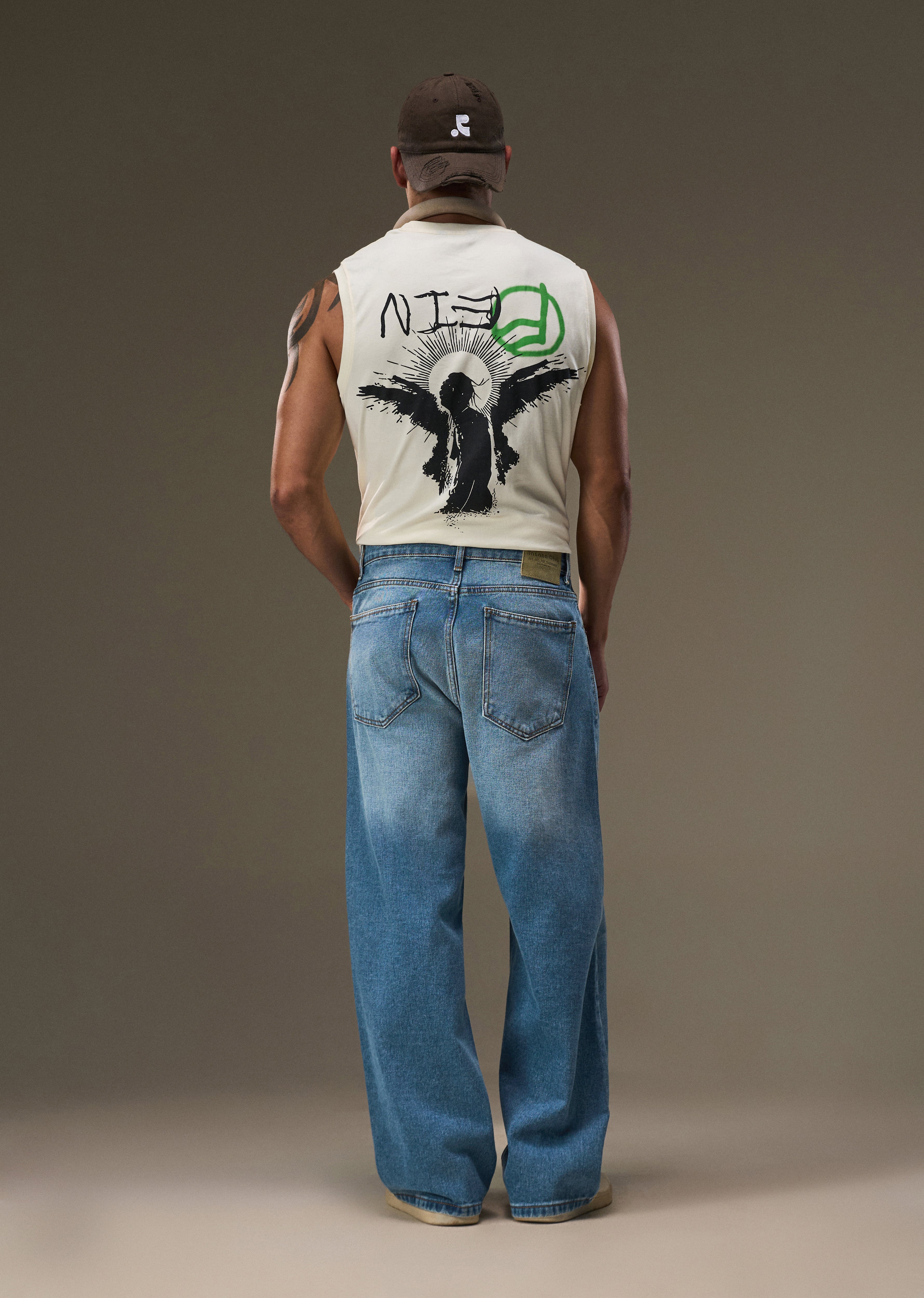 Bright Blue Super Baggy Jeans