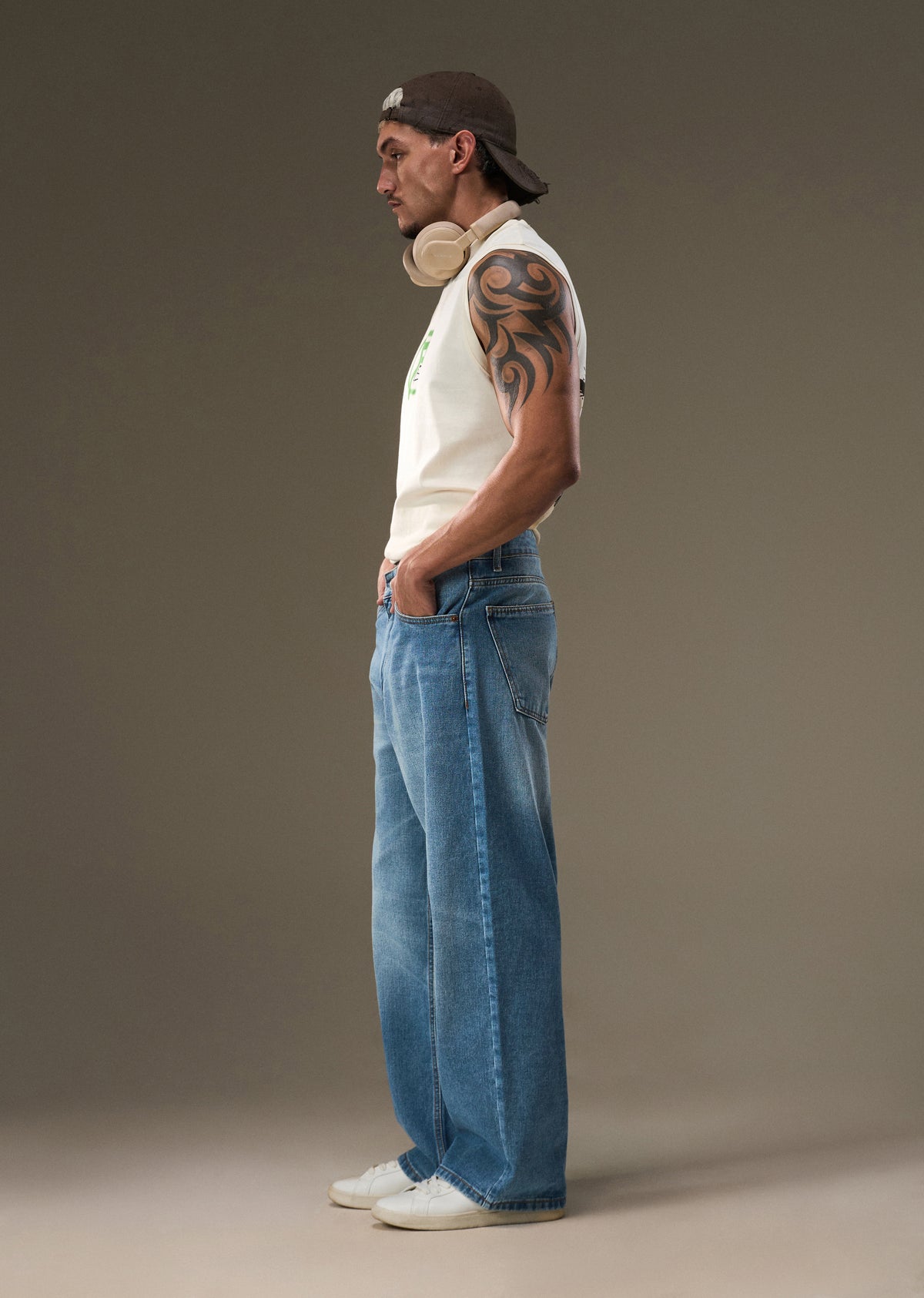 Bright Blue Super Baggy Jeans