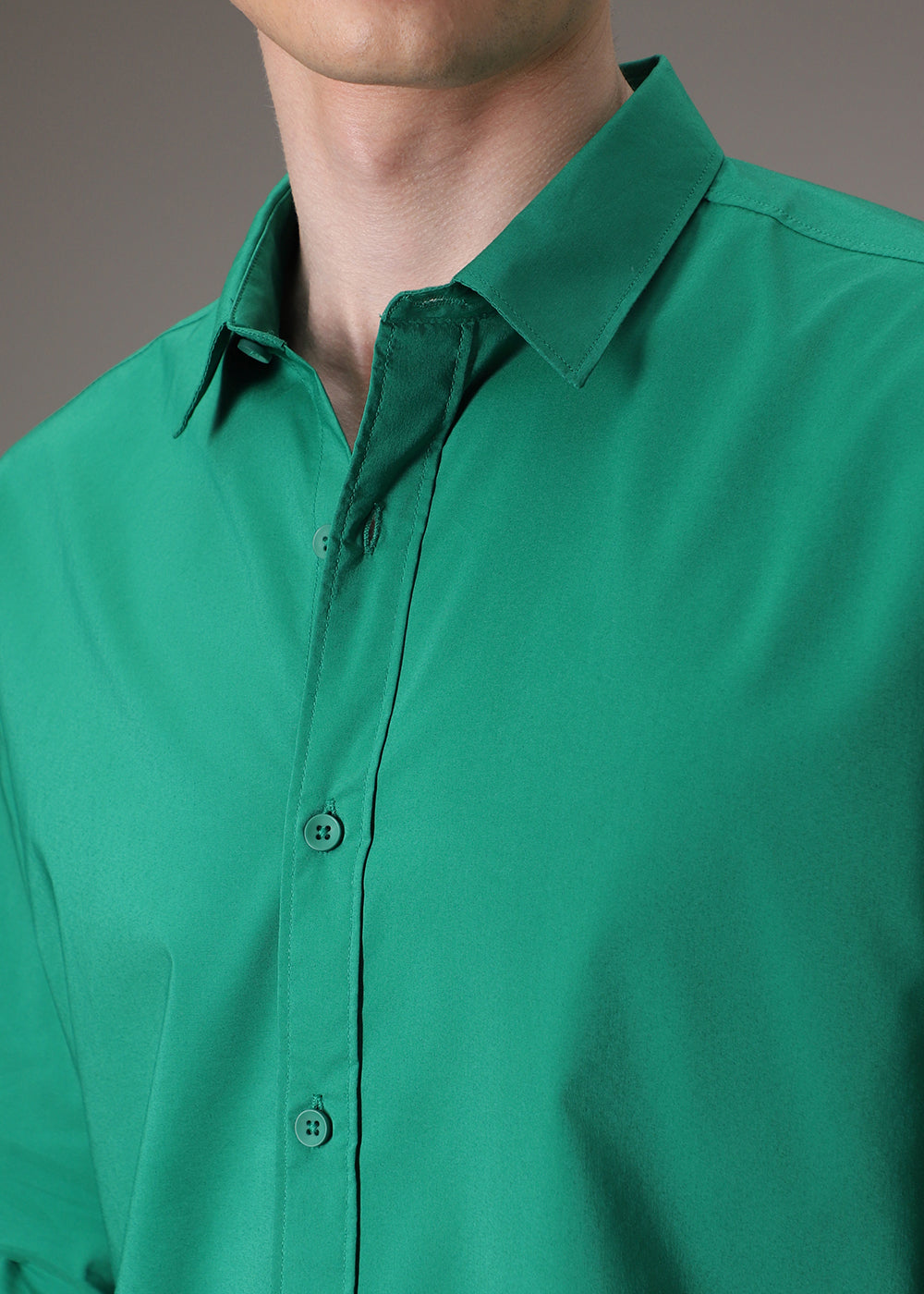 Bright Green Cotton Shirt