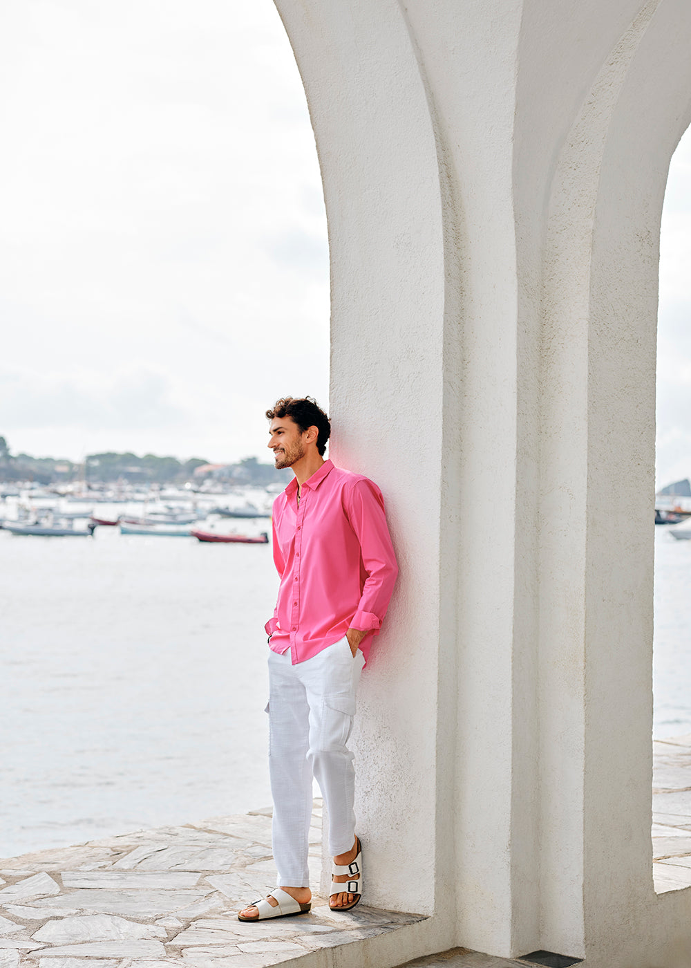 Bright Pink Cotton Shirt