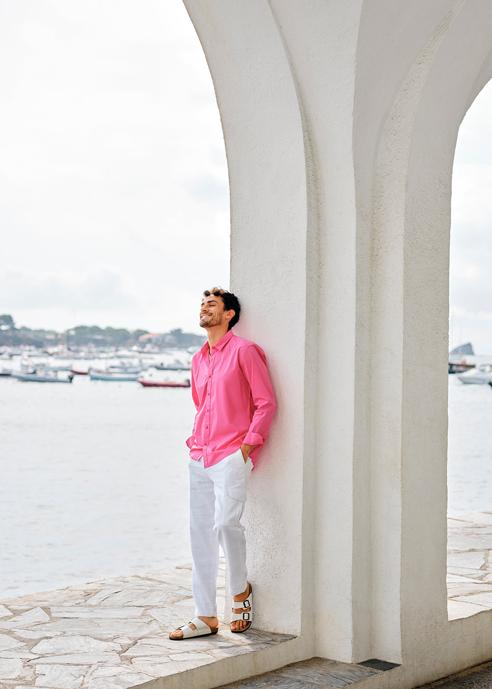 Bright Pink Cotton Shirt