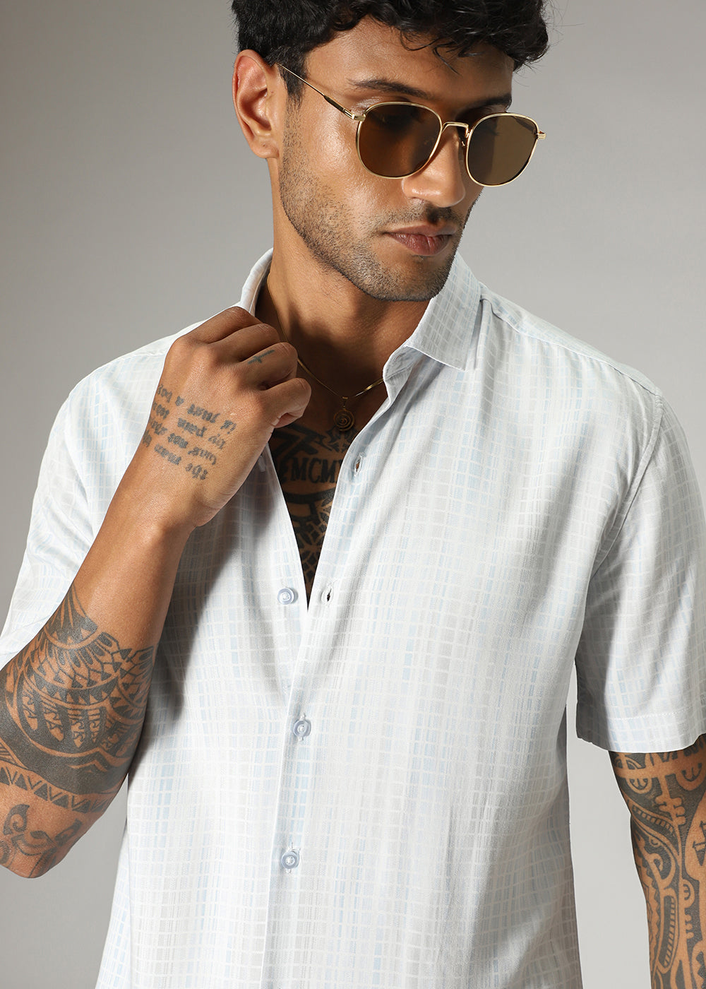 Broken Light Blue Stripe Shirt