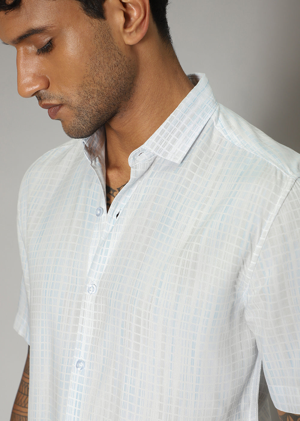 Broken Light Blue Stripe Shirt