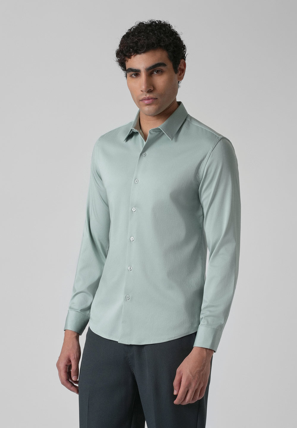 Brook Green Plain Satin Shirt