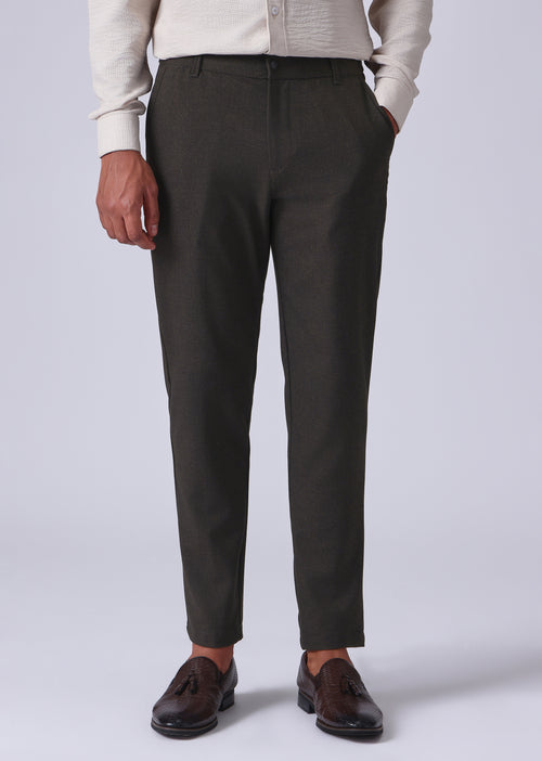 Brown 8 Way Stretch Trousers